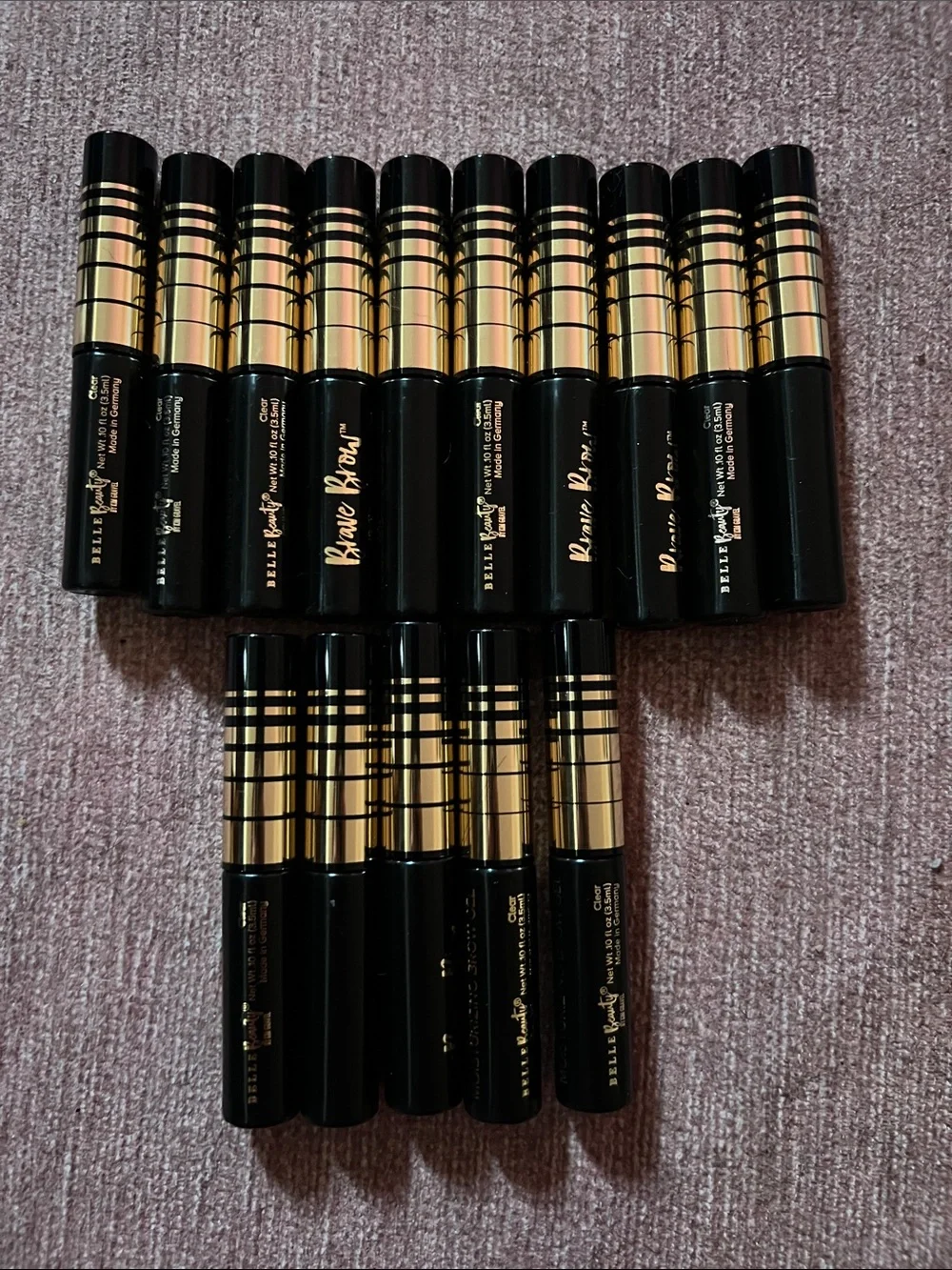 15-pack of Belle Beauty Clear Brow Gel